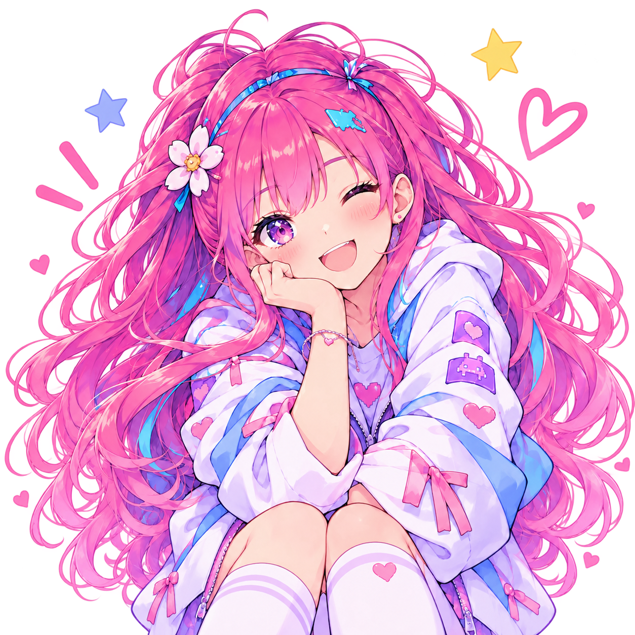 OMOWAKUの女の子キャラクター